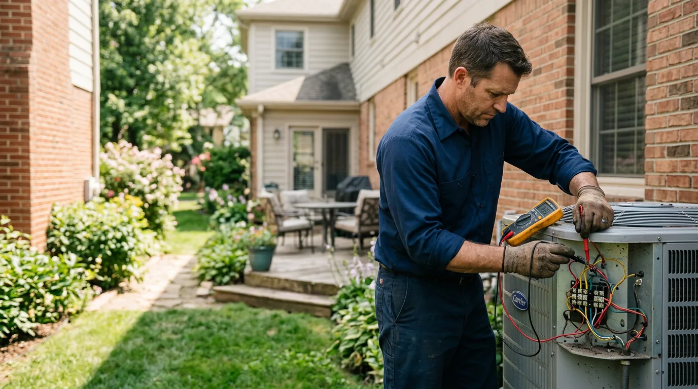 HVAC technician working near Lowell, WI